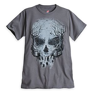 Hatbox Ghost Skull Tee for Men - The Haunted Mansion