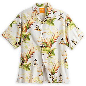 Mickey Mouse Aloha Shirt for Men by Tommy Bahama - White
