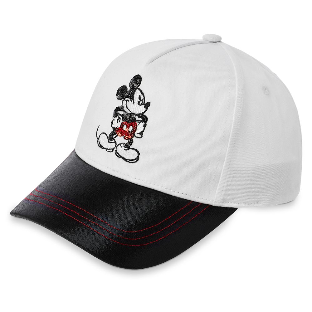 Mickey Mouse Sequined Baseball Cap for Adults