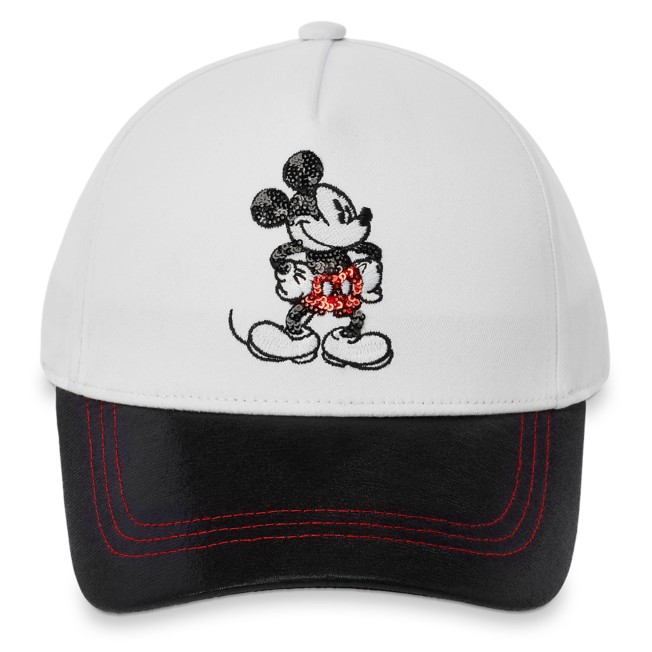 Mickey Mouse Sequined Baseball Cap for Adults