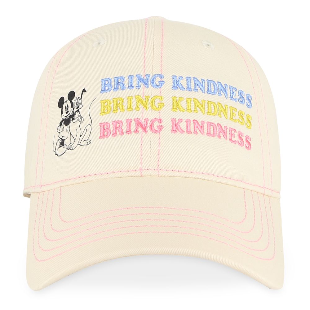 Mickey Mouse and Pluto ''Bring Kindness'' Baseball Cap for Adults