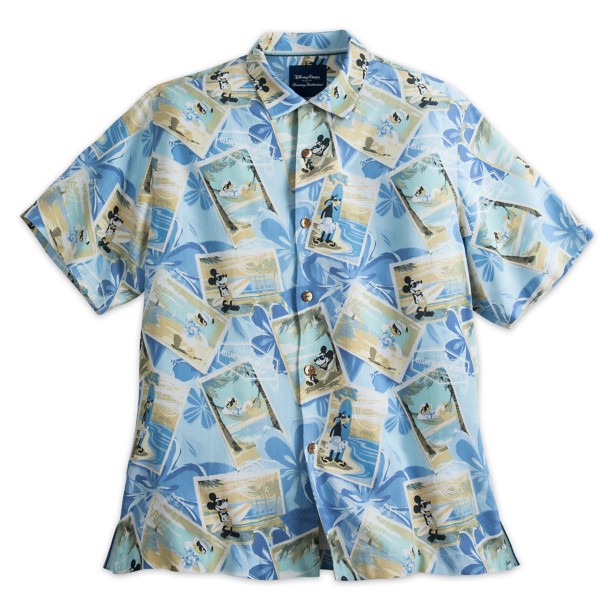 Mickey Mouse and Friends Silk Shirt for Men by Tommy Bahama – Blue