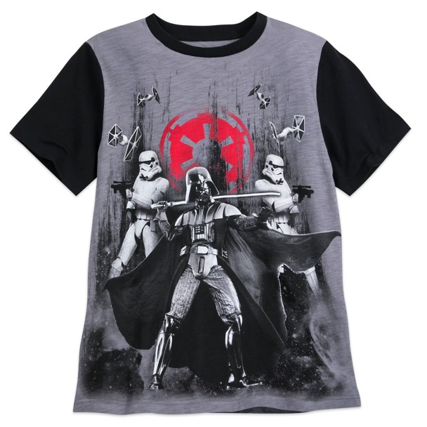 Darth Vader and Stormtroopers Raglan T-Shirt for Men