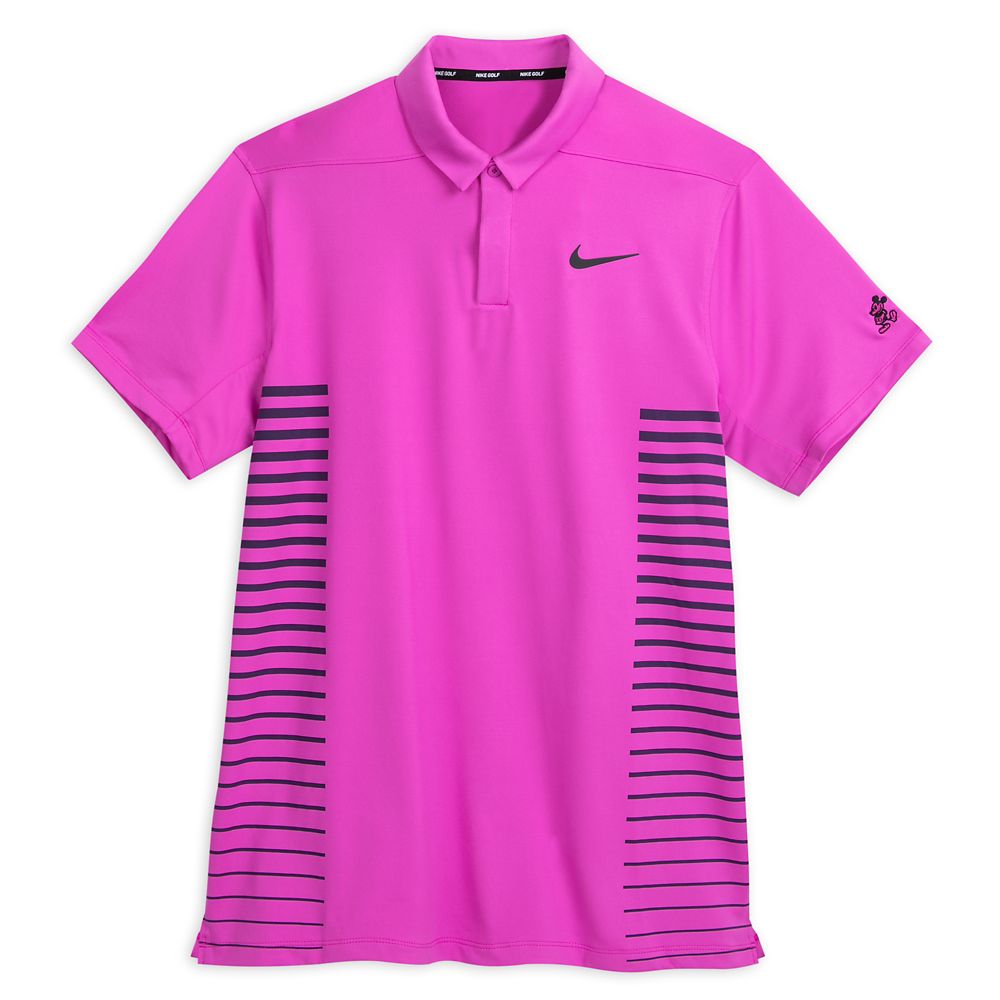 pink nike golf polo