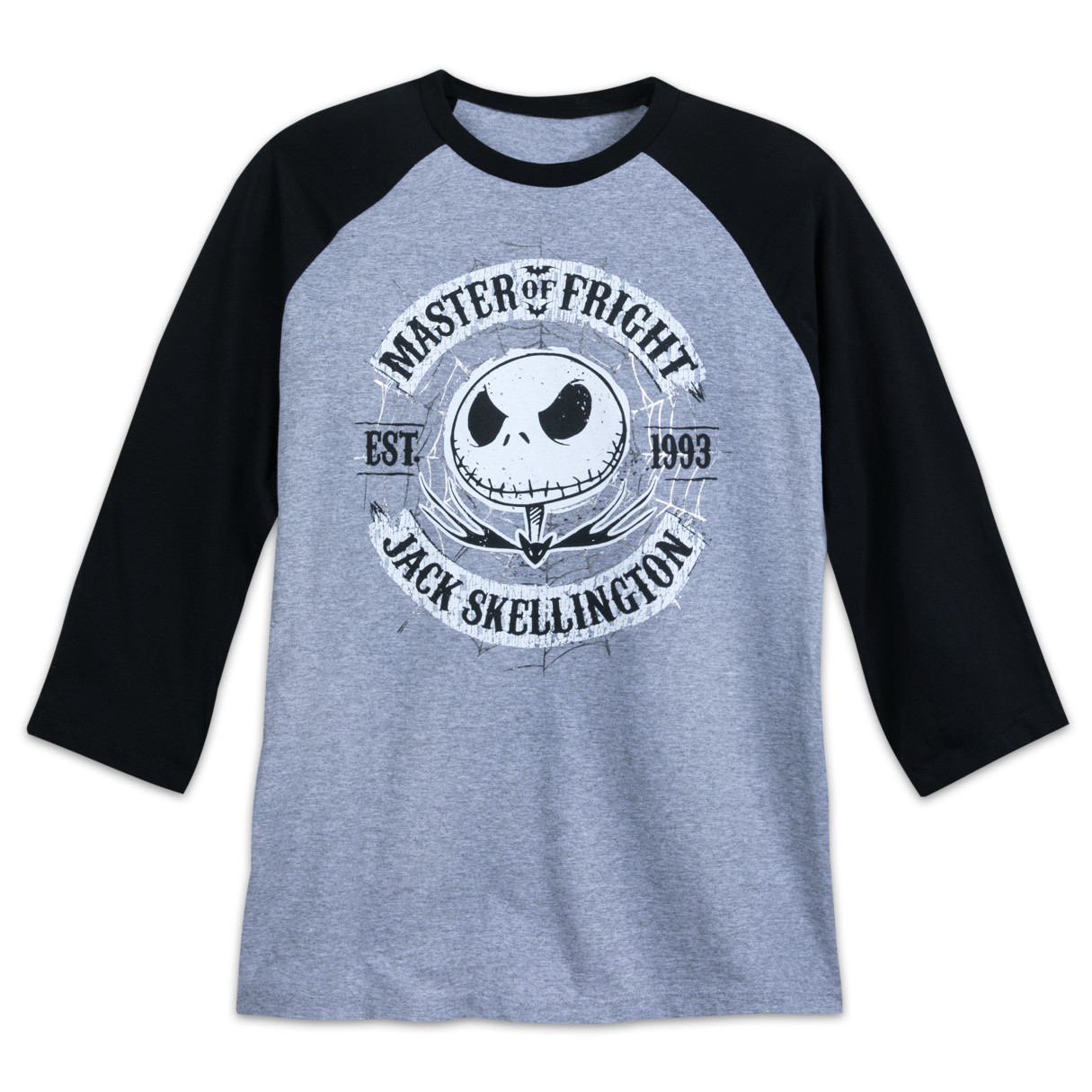 Jack Skellington Baseball T-Shirt for Adults