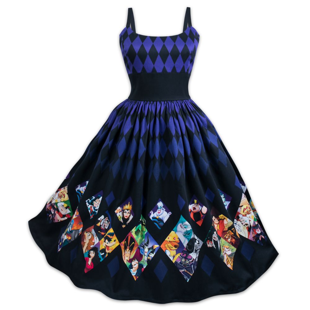 Disney Villaisndisney Villains Print Plus Size Summer Dress - Knee-length  Cotton V-neck