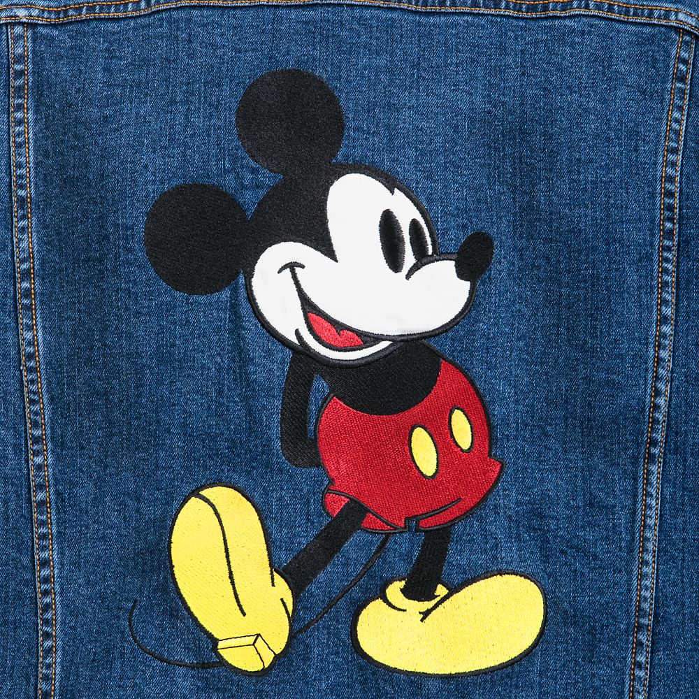 mens mickey mouse denim jacket