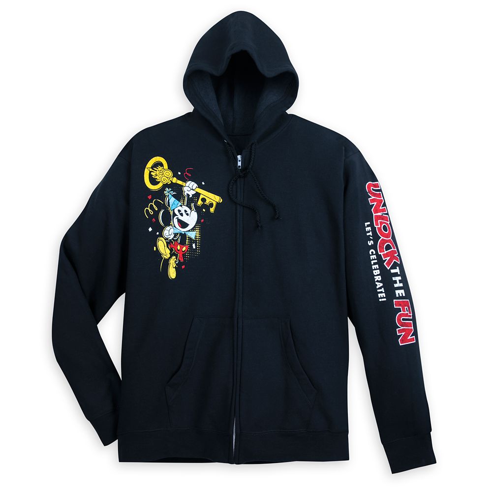 Mickey Mouse Celebration Hoodie for Men Disneyland 2019 Disney