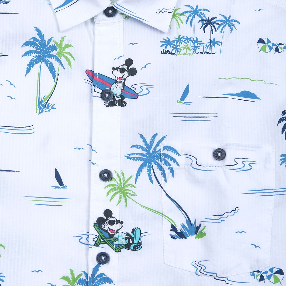 Mickey Mouse Button Shirt for Men by Tommy Bahama - White | shopDisney