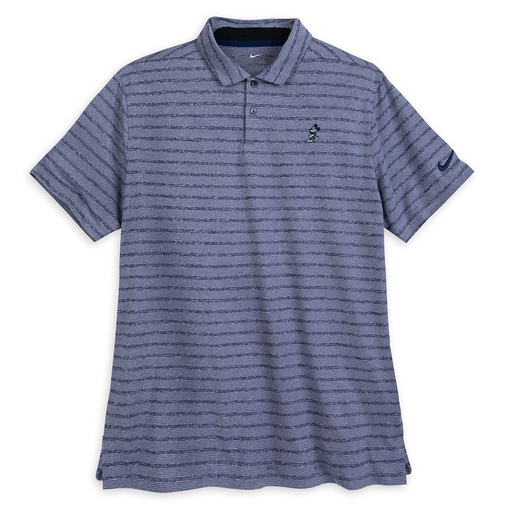 Mickey Mouse Striped Performance Polo Shirt for Men by Nike - Blue ...