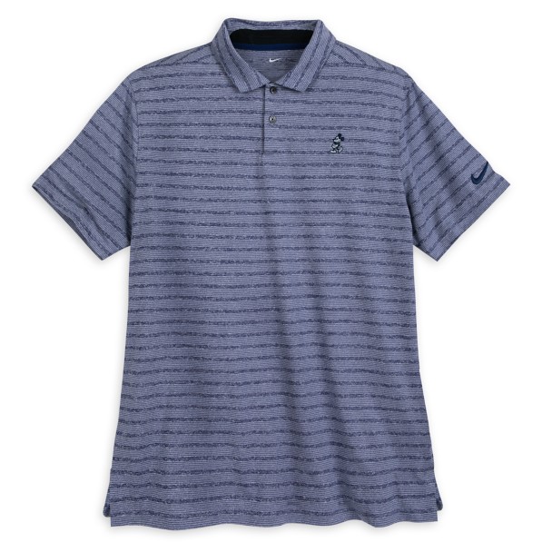 Mickey Mouse Striped Performance Polo Shirt for Men by Nike – Blue