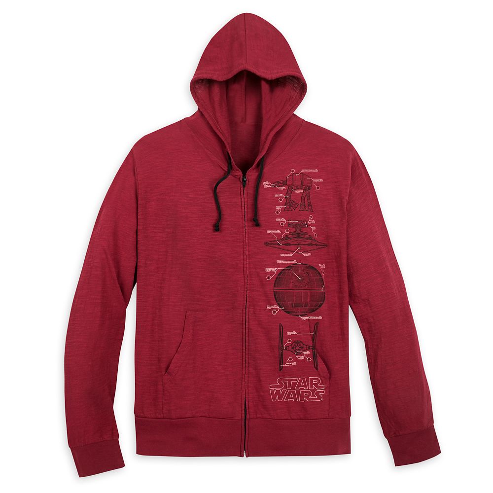 Galactic Empire Long Sleeve Zip-Up Hoodie for Men – Star Wars