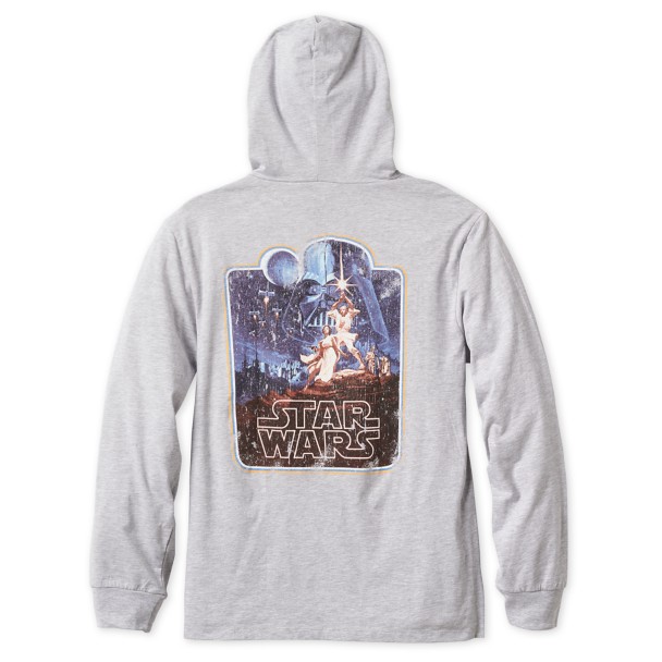Star Wars Original Movie Poster Long Sleeve Hooded T-Shirt