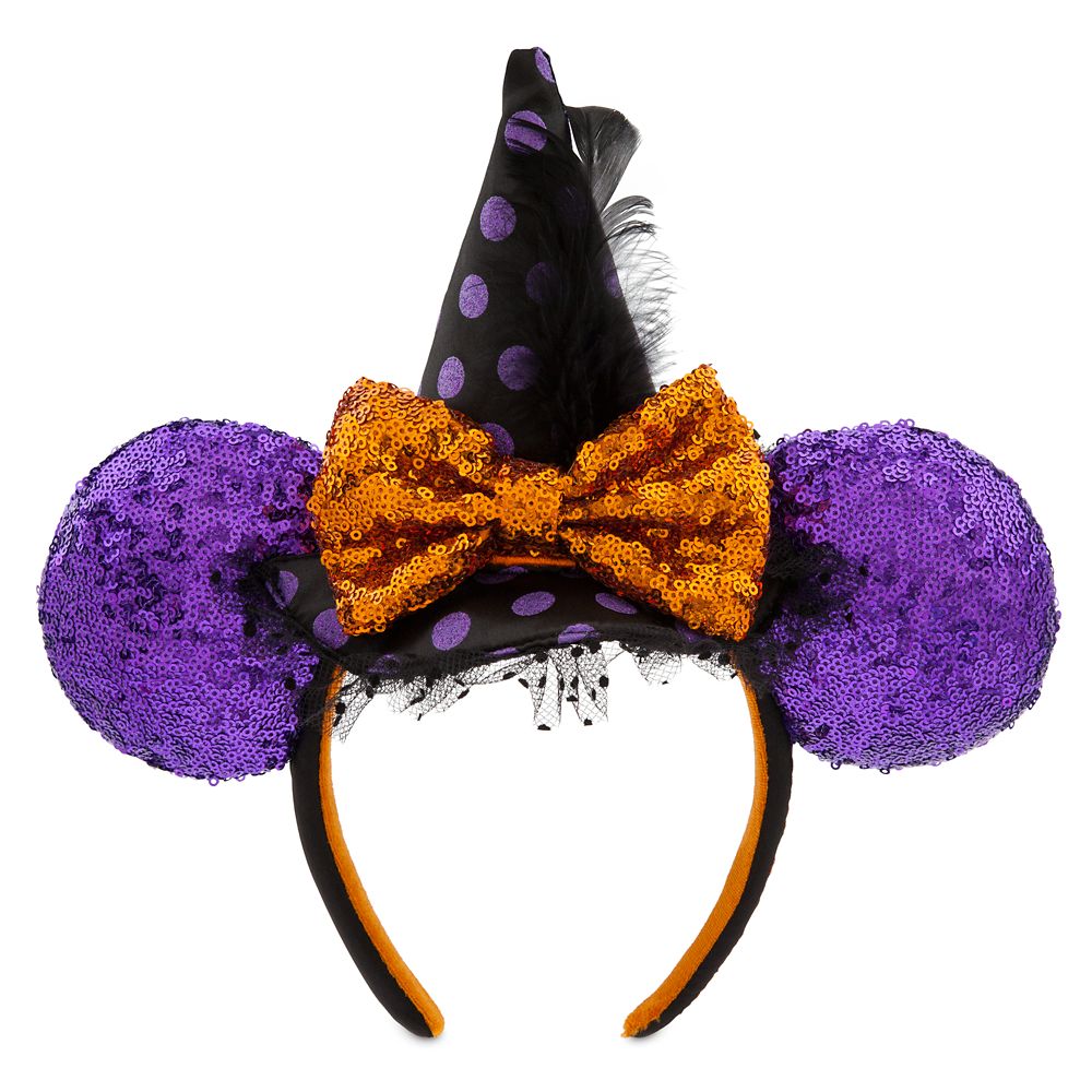 Minnie Mouse Witch Sequined Ear Headband – Halloween