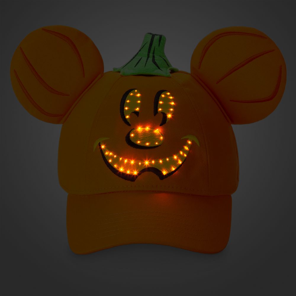 Mickey Mouse Light-Up Halloween Baseball Hat for Adults