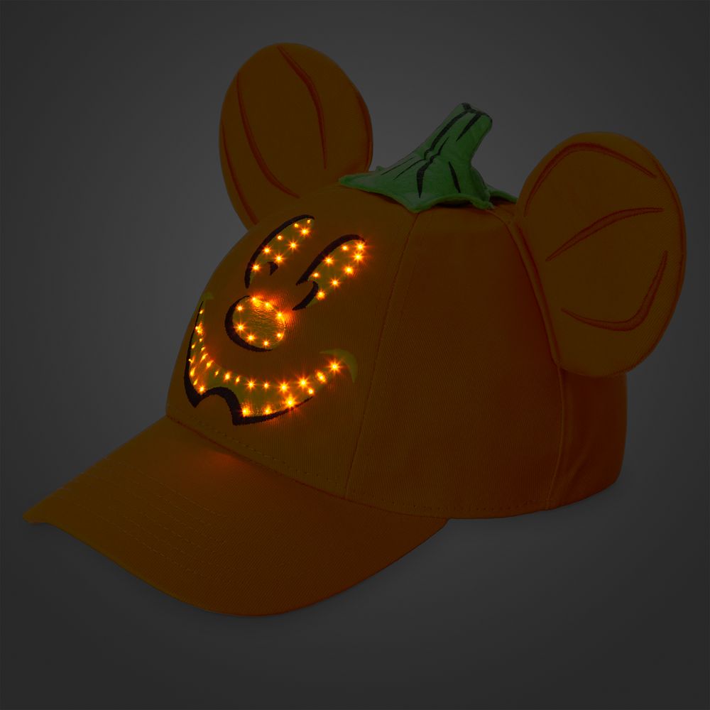 Mickey Mouse Light-Up Halloween Baseball Hat for Adults