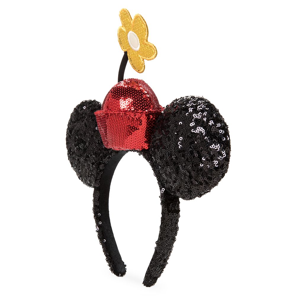 minnie mouse red hat with flower