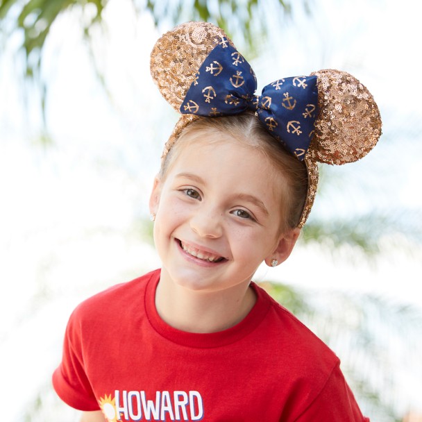 Minnie Mouse Rose Gold Disney Cruise Line Ear Headband