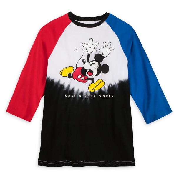 Mickey Mouse Color Block Tie-Dye T-Shirt for Men – Walt Disney World ...