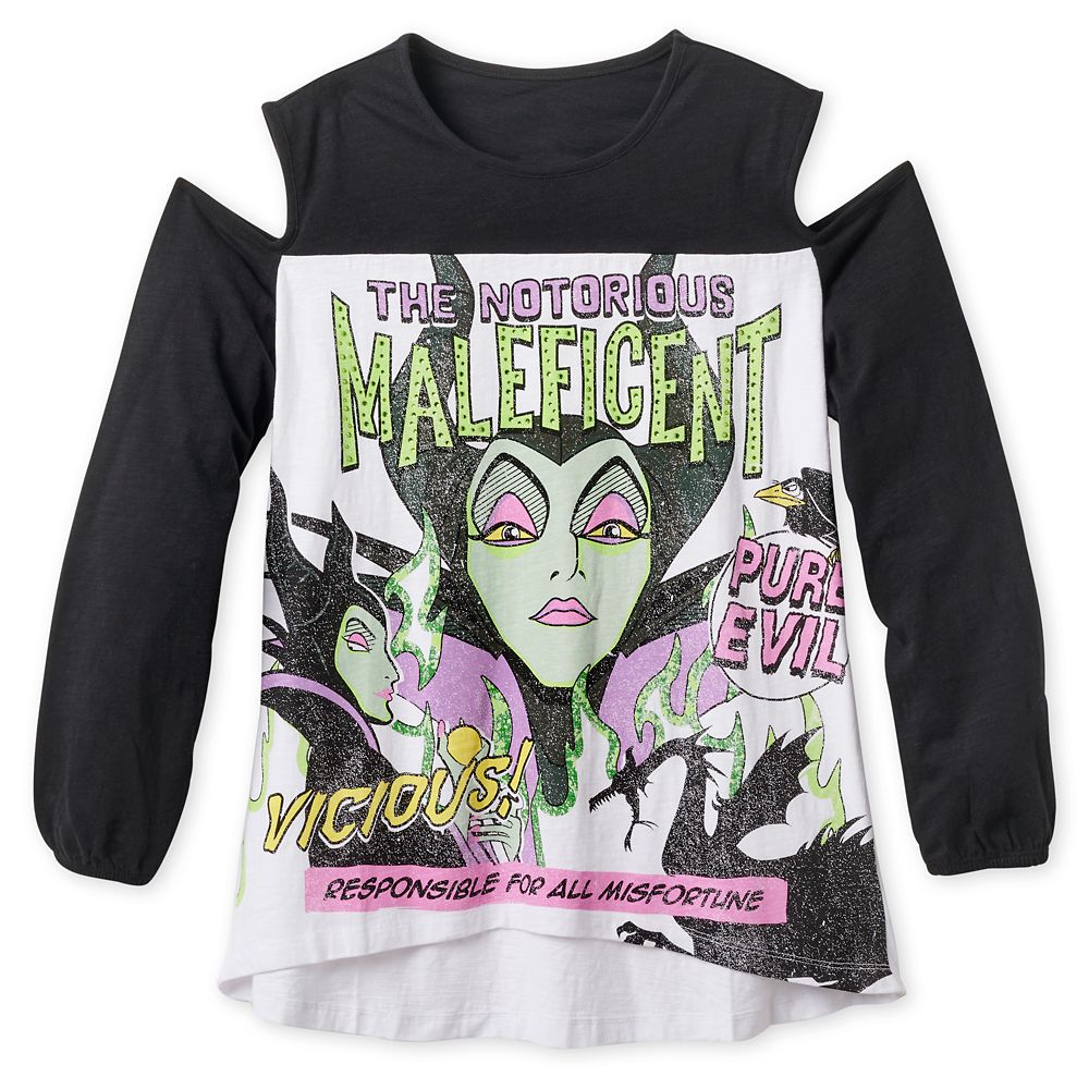 Maleficent Cold Shoulder T-Shirt for Women – Disney Villains