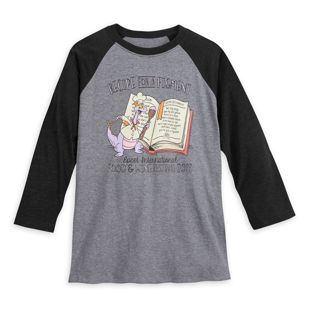 Figment Raglan T-Shirt for Adults – Epcot International Food & Wine Festival 2019