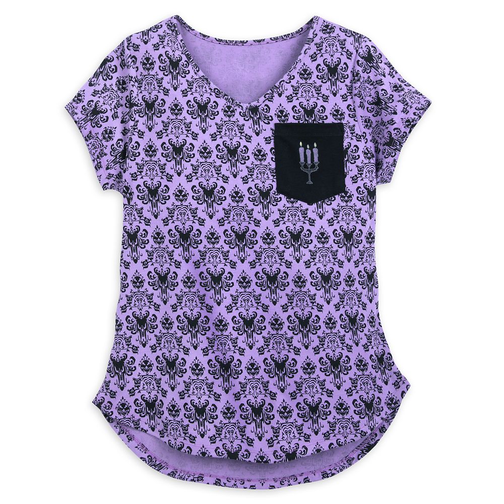 The Haunted Mansion Wallpaper T-Shirt for Women