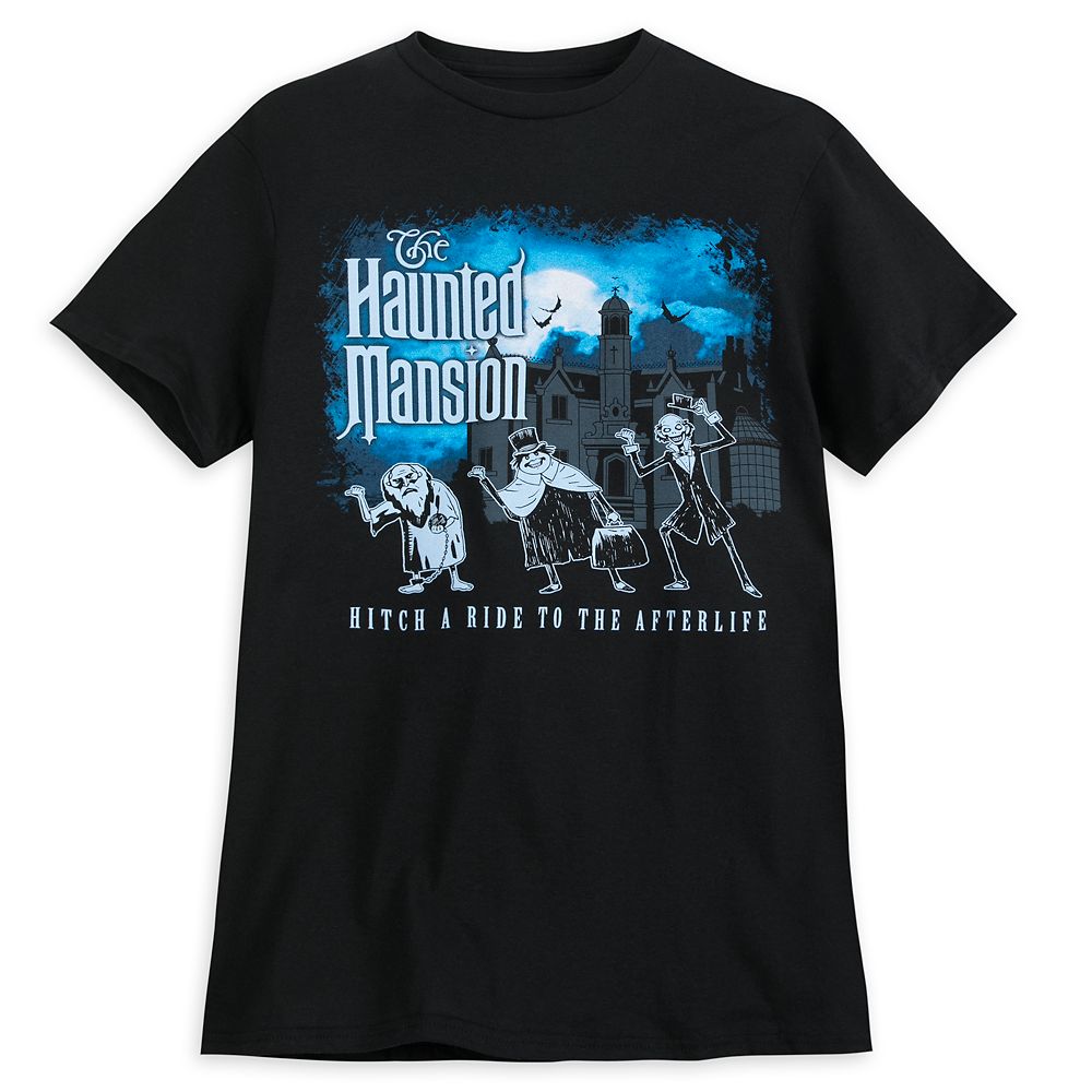 The Haunted Mansion Merchandise Hitch a Ride to the Afterlife T-Shirt for Men - Walt Disney World with the Hitchhiking Ghosts