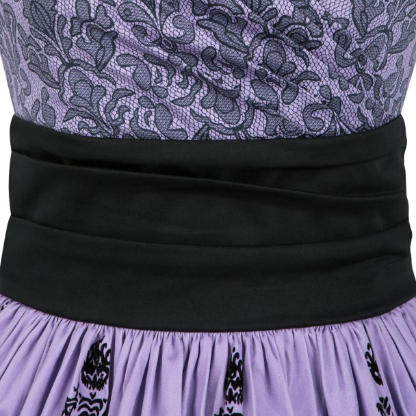 The Haunted Mansion Wallpaper Surplice Dress for Women