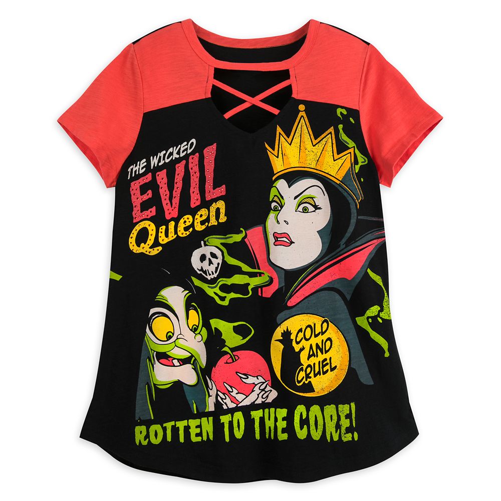 Evil Queen Laced T-Shirt for Women – Disney Villains