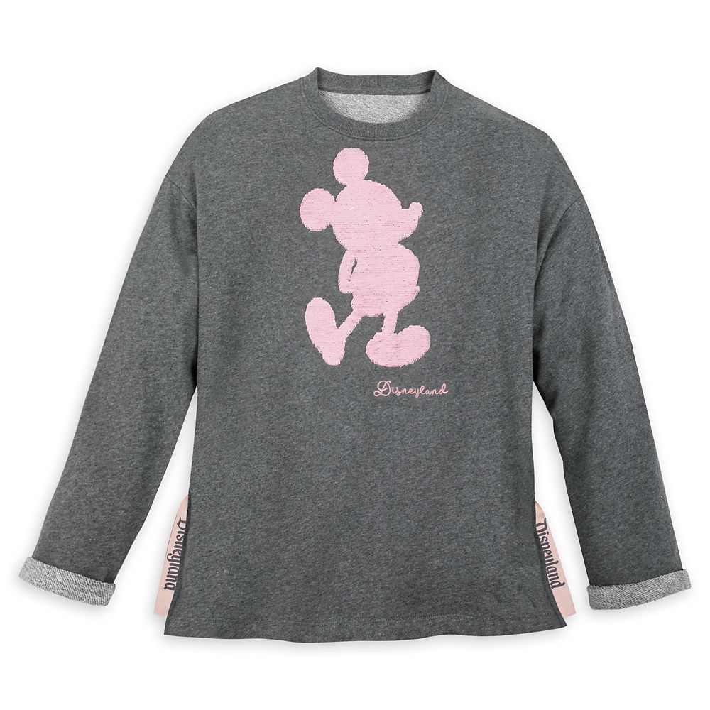 Mickey Mouse Reversible Sequin Briar Rose Gold Pullover for Women – Disneyland