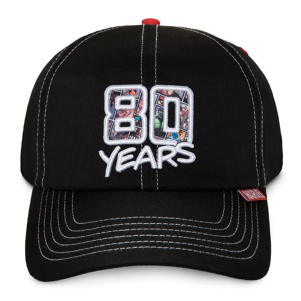 35 Amazing Marvel Gift Ideas featured by top US Disney blogger, Marcie and the Mouse: Marvel 80th Anniversary Baseball Cap for Adults Official shopDisney