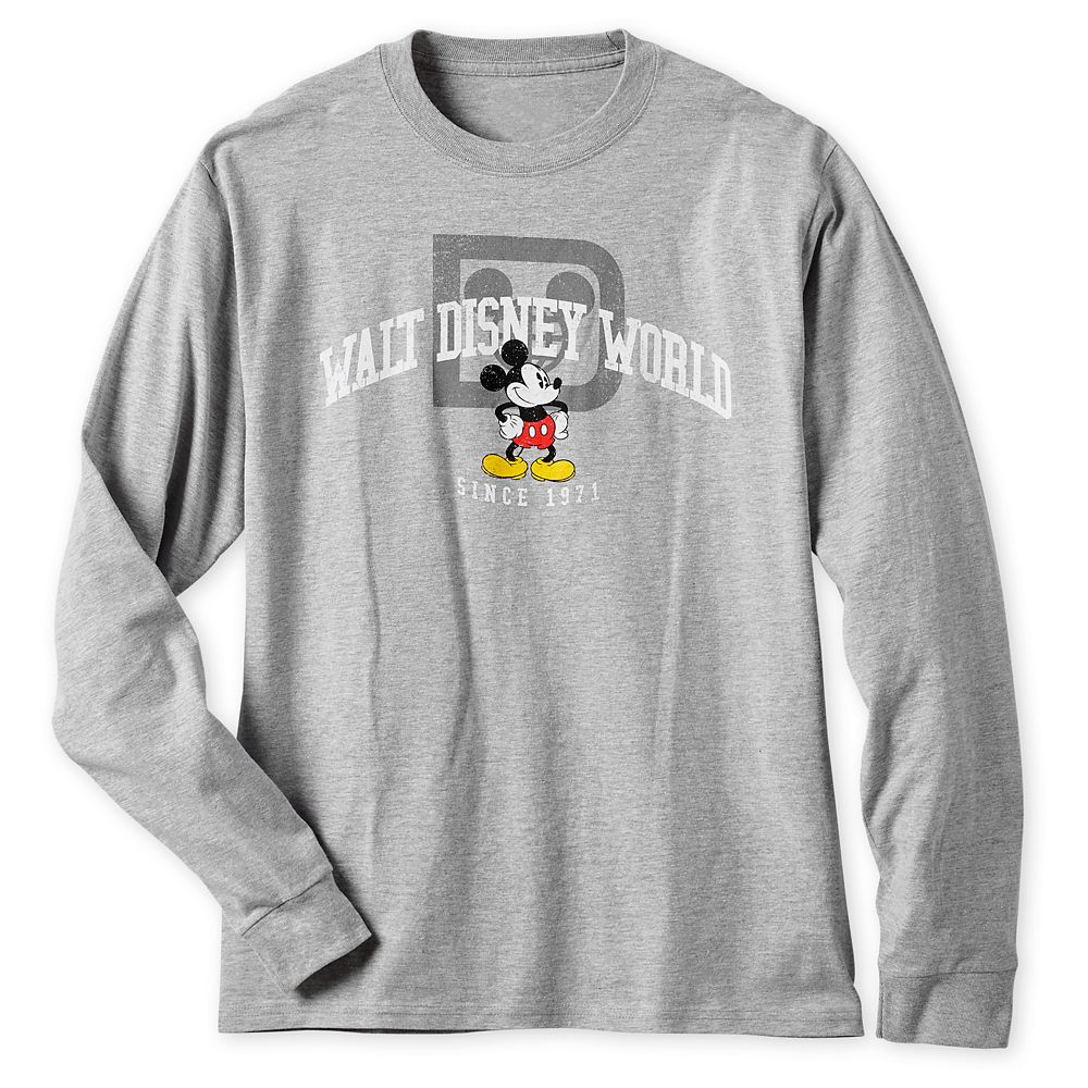 Mickey Mouse Long Sleeve Athletic T-Shirt for Men &ndash; Walt Disney World