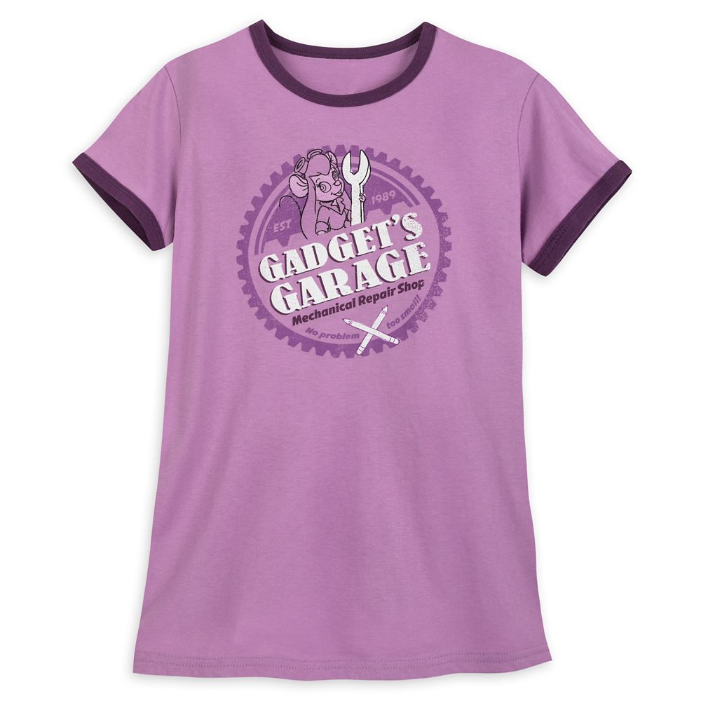 Gadget's Garage Ringer T-Shirt for Women - Chip 'n Dale Rescue Rangers