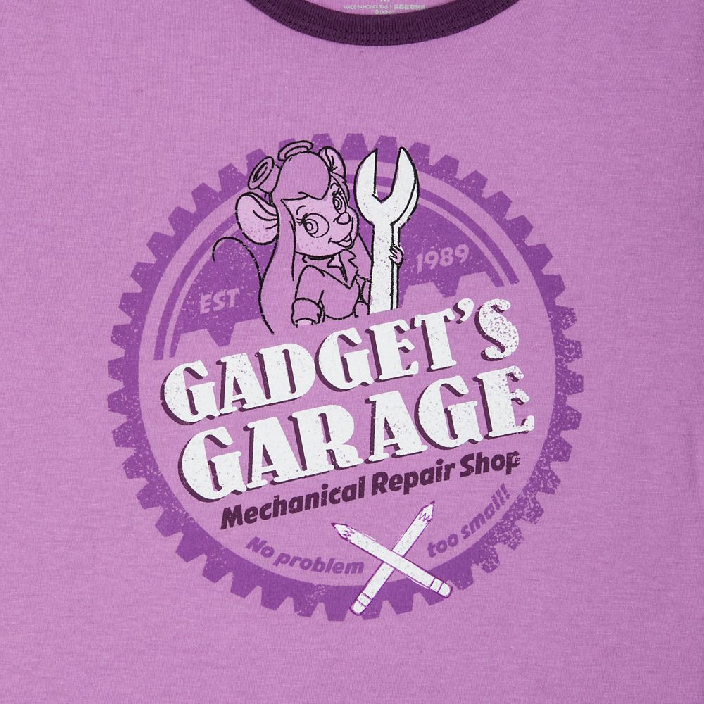 Gadget's Garage Ringer T-Shirt for Women - Chip 'n Dale Rescue Rangers