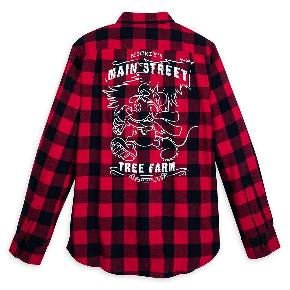 Mickey Mouse Holiday Flannel Shirt for Men | shopDisney