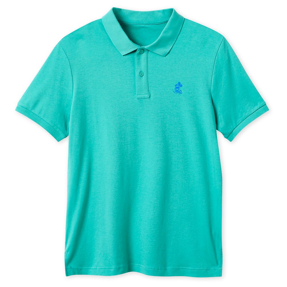 Mickey Mouse Pima Cotton Polo Shirt for Men – Lake Green