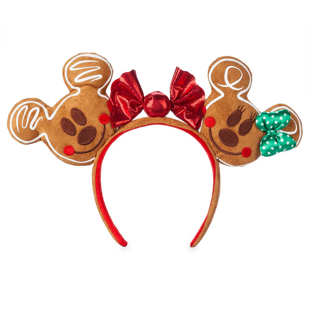 Mickey and Minnie Mouse Gingerbread Ear Headband Official shopDisney