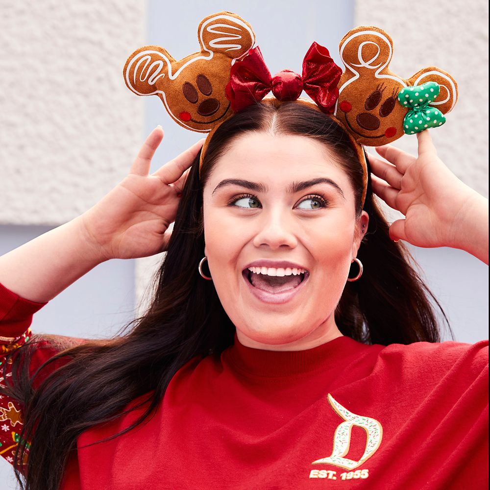 Mickey and Minnie Mouse Gingerbread Ear Headband
