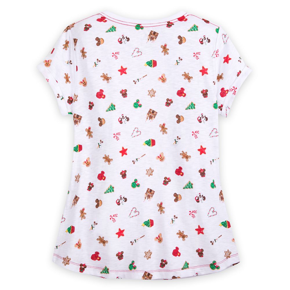Disney Parks Holiday Food Icons T-Shirt for Women
