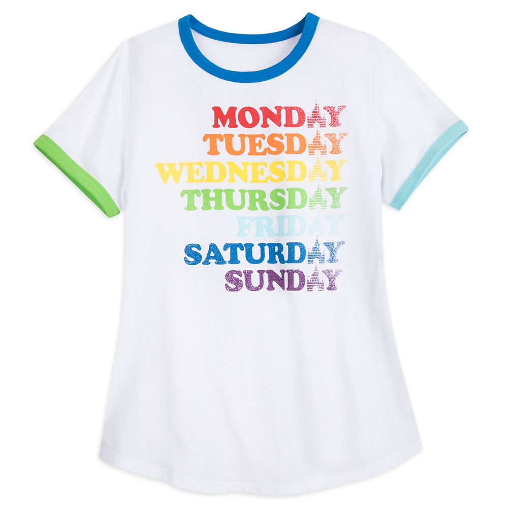 Fantasyland Castle Rainbow Ringer T-Shirt for Women
