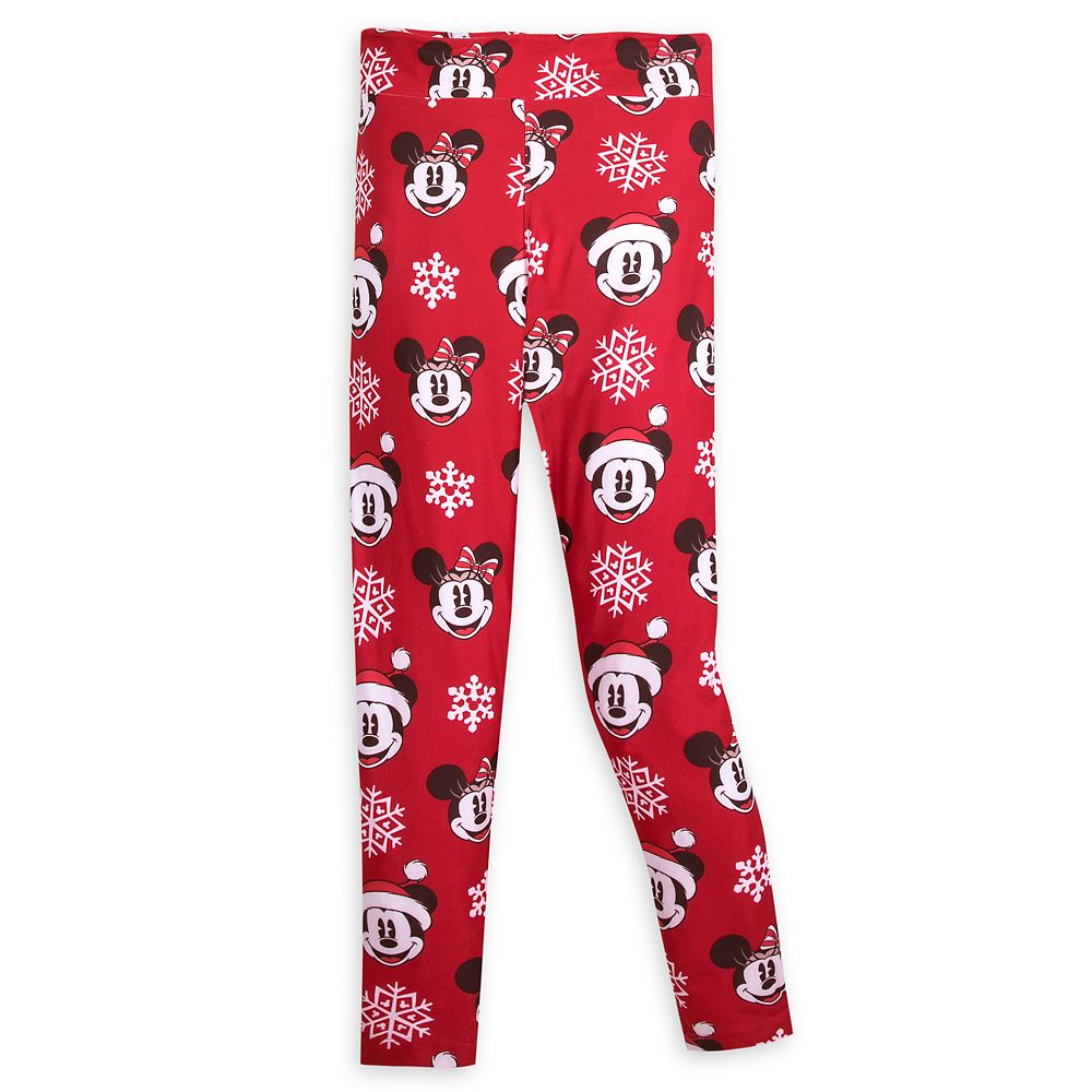 Mickey and Minnie Mouse Holiday Leggings for Women