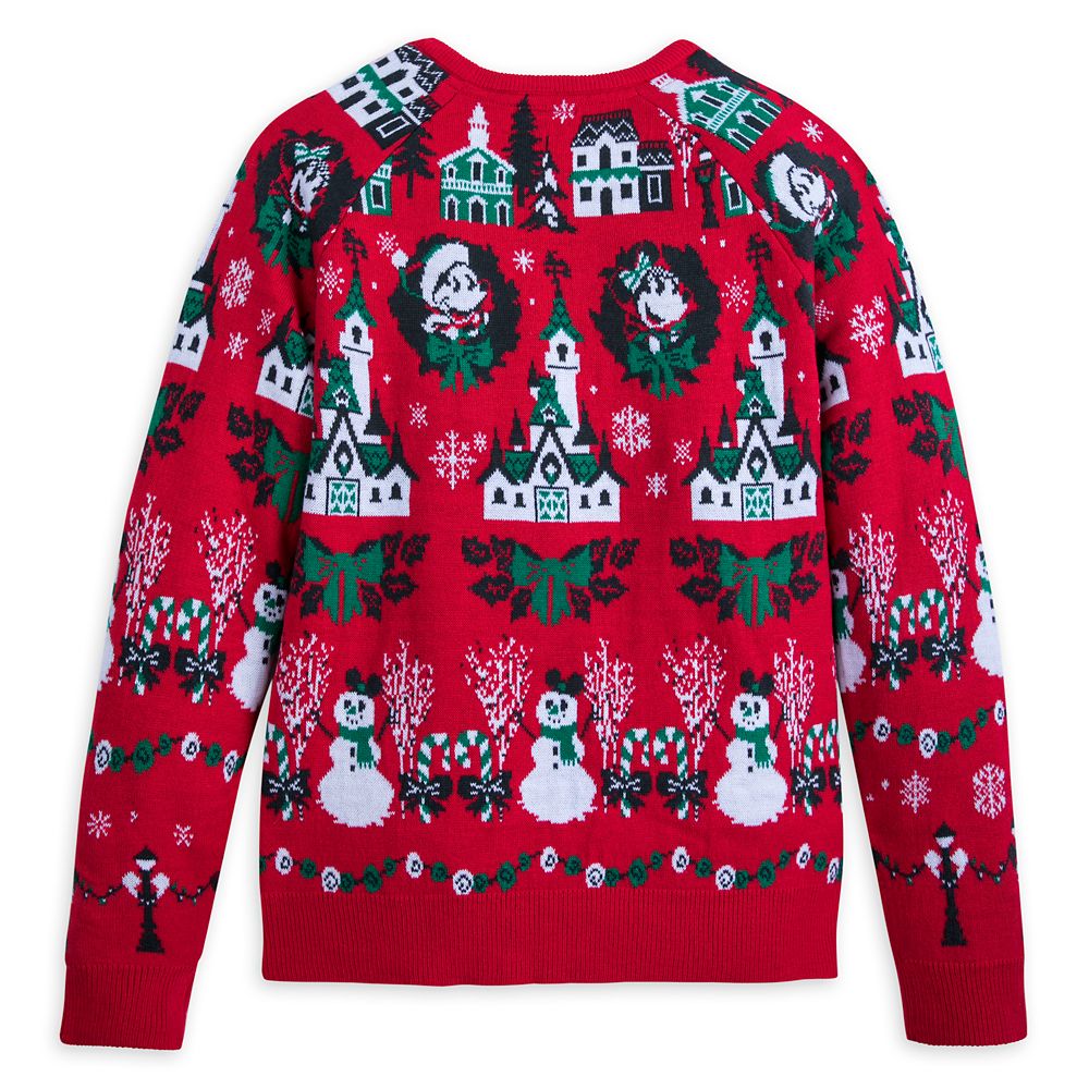 Mickey and Minnie Mouse Light-Up Holiday Sweater for Women