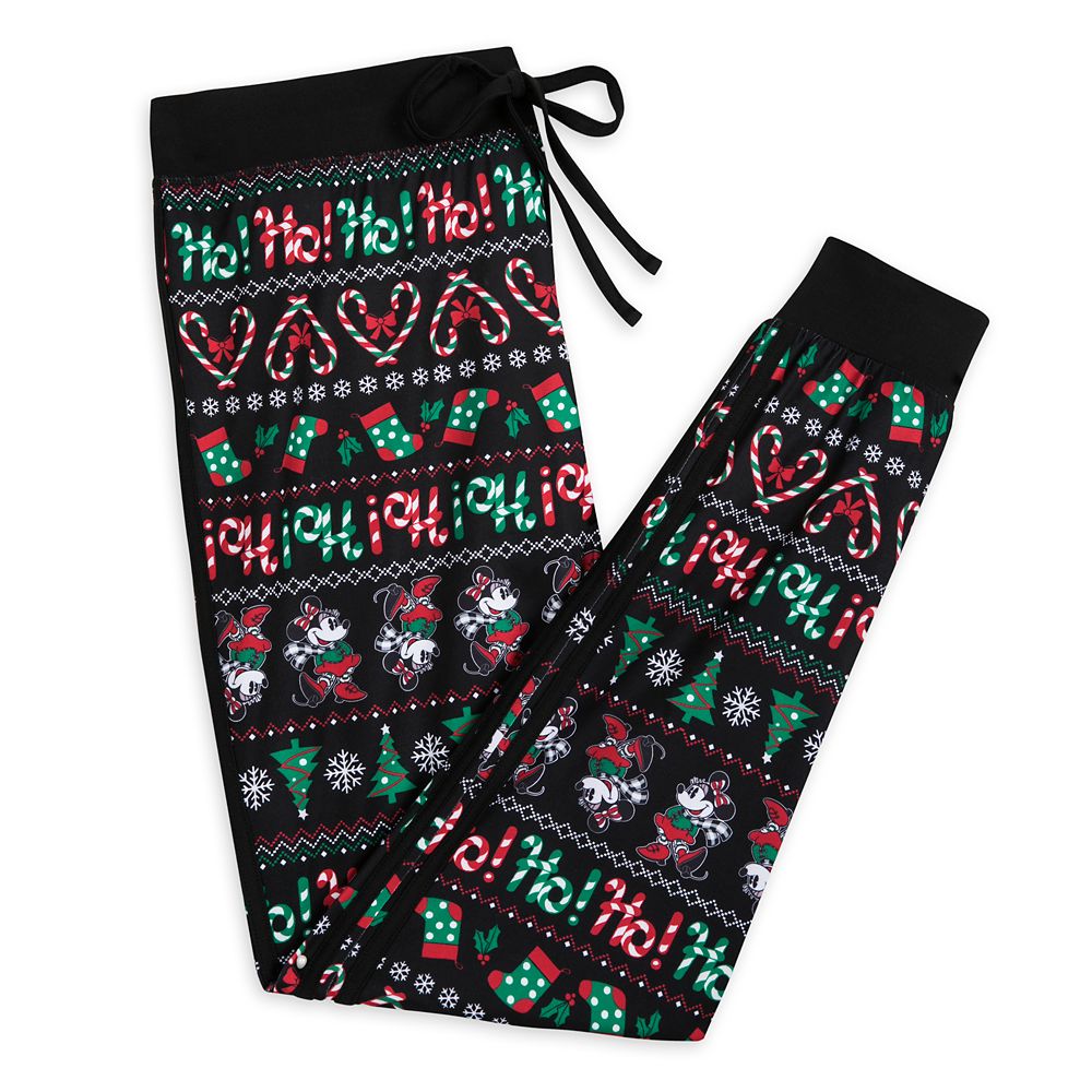 Mickey and Minnie Mouse Holiday Jogger Pants for Women