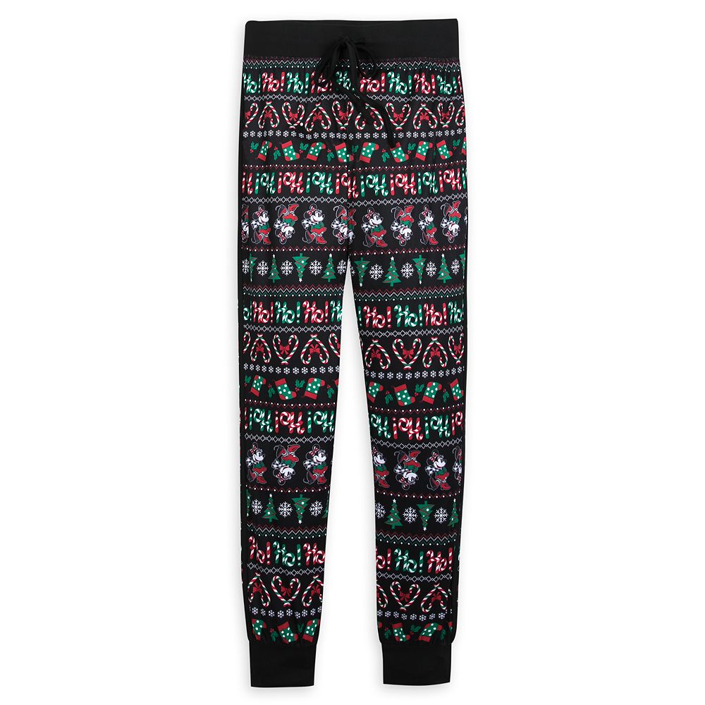 Mickey and Minnie Mouse Holiday Jogger Pants for Women