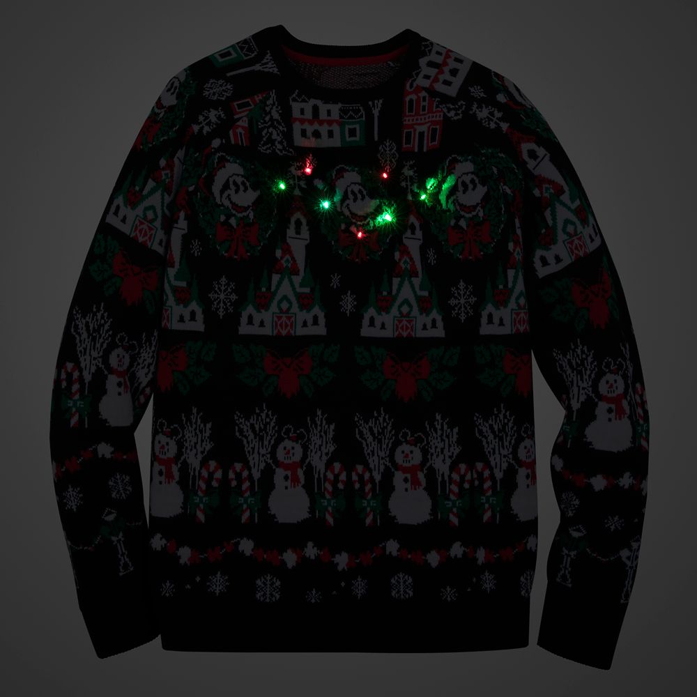 light up disney christmas sweater