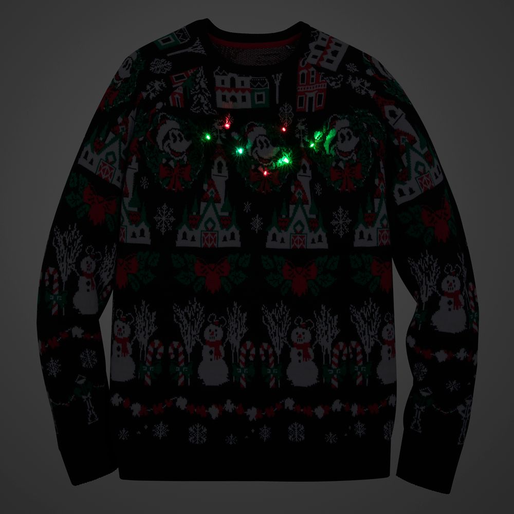 Mickey Mouse Light-Up Holiday Sweater for Men