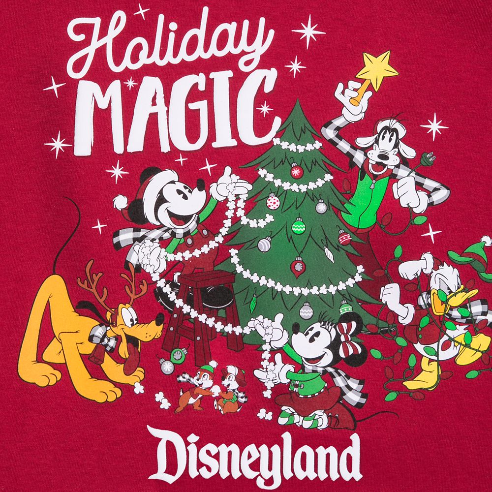 Mickey Mouse and Friends Holiday T-Shirt for Adults – Disneyland