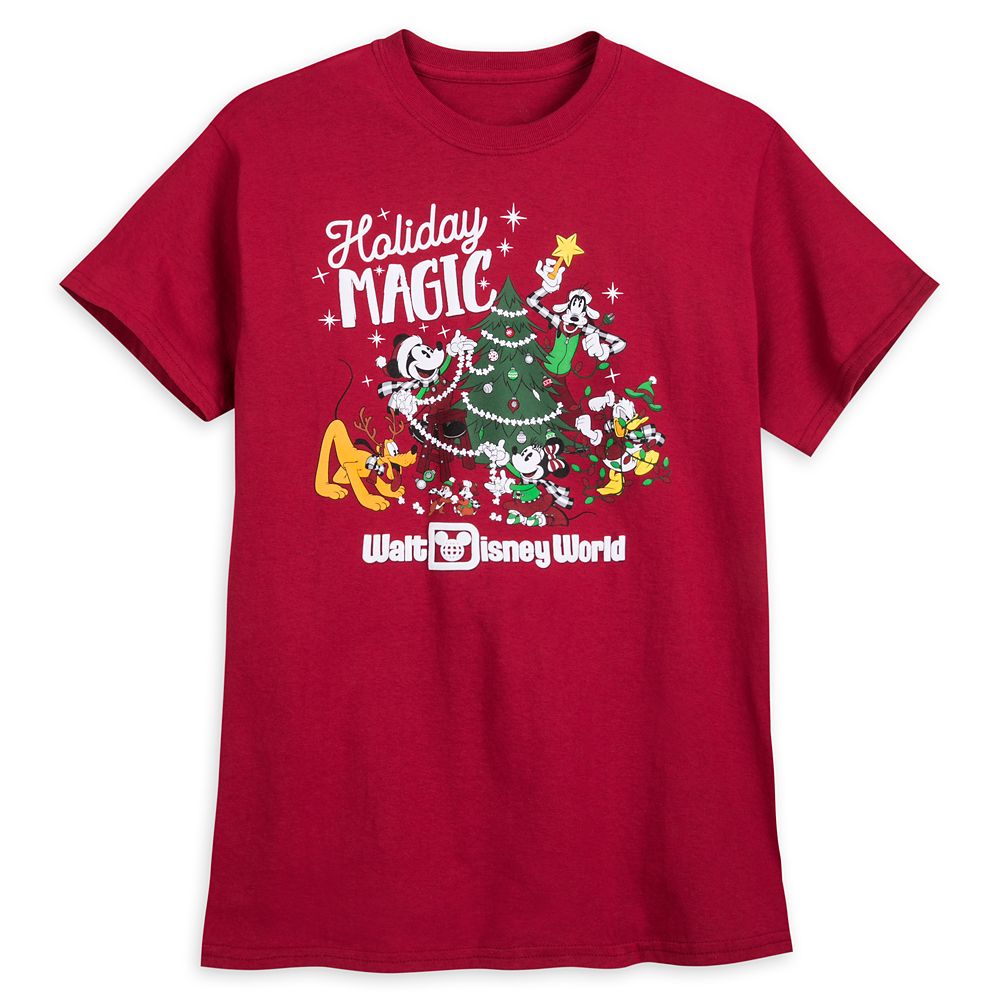 Mickey Mouse and Friends Holiday T-Shirt for Adults – Walt Disney World