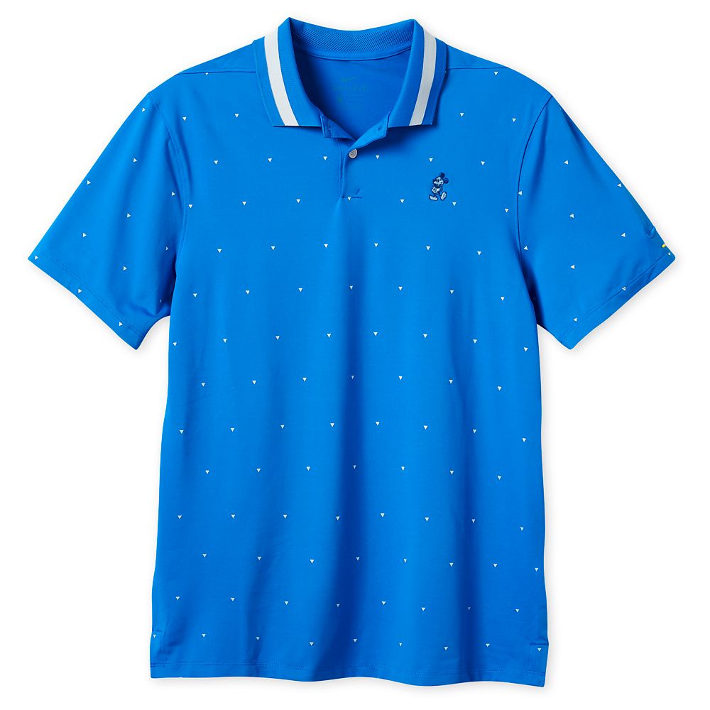 blue nike polo shirt