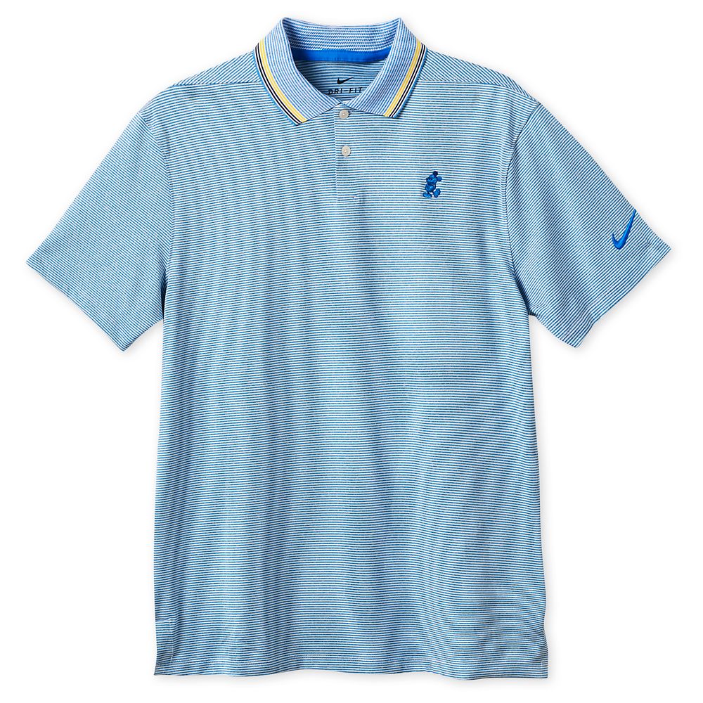 Mickey Mouse Performance Polo Shirt for Men by Nike Golf – Navy Stripe